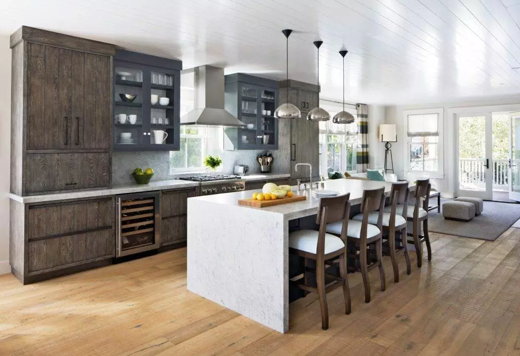 rustic kitchen island