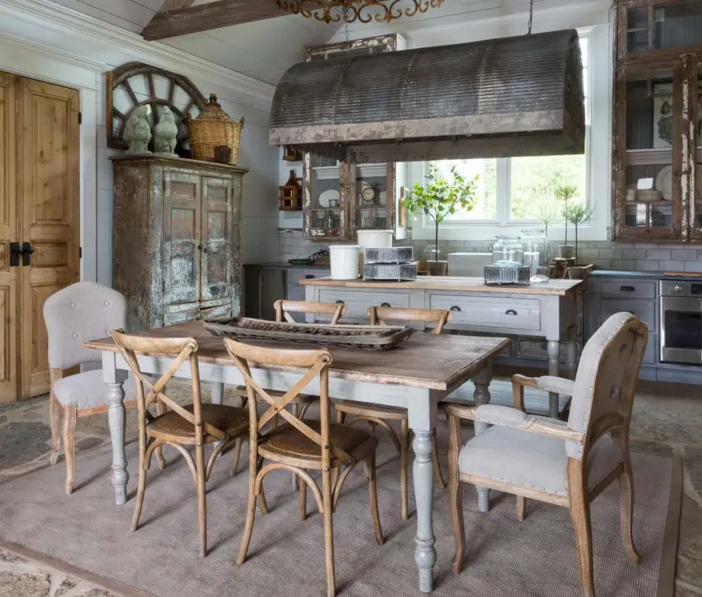 rustic kitchen island