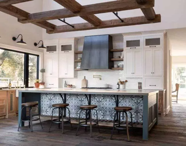 rustic kitchen island