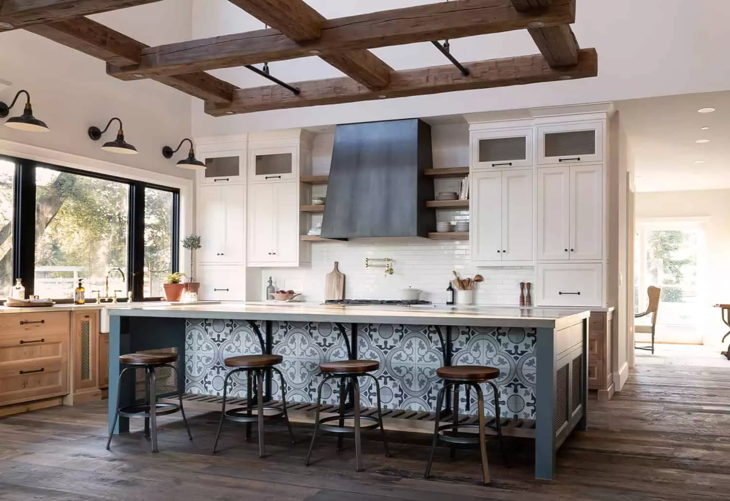 rustic kitchen island