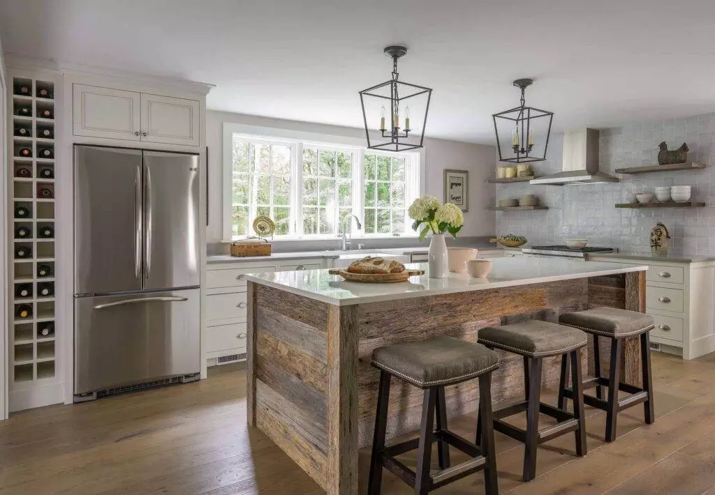 rustic kitchen island