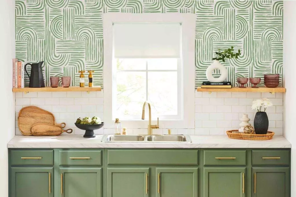 Kitchen Backsplash No Upper Cabinets