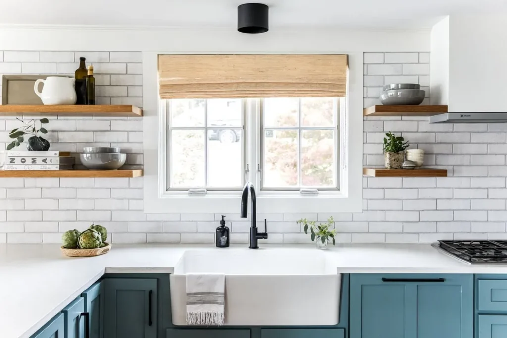 Farmhouse Kitchen Brick Backsplash 2