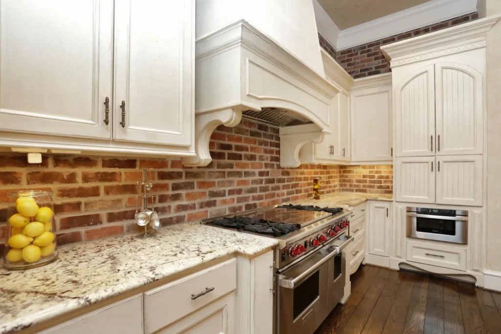 Farmhouse Kitchen Brick Backsplash 6